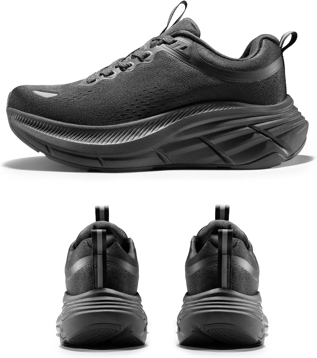 image:imageNORTIV 8 Womens Walking Shoes Running Tennis SneakersAll Black