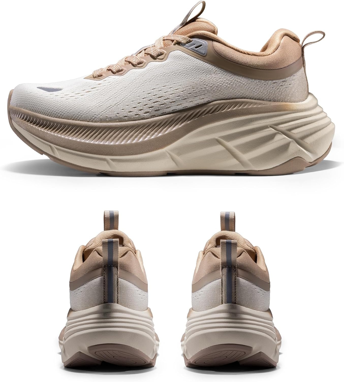 image:imageNORTIV 8 Womens Walking Shoes Running Tennis SneakersBeigeKhaki