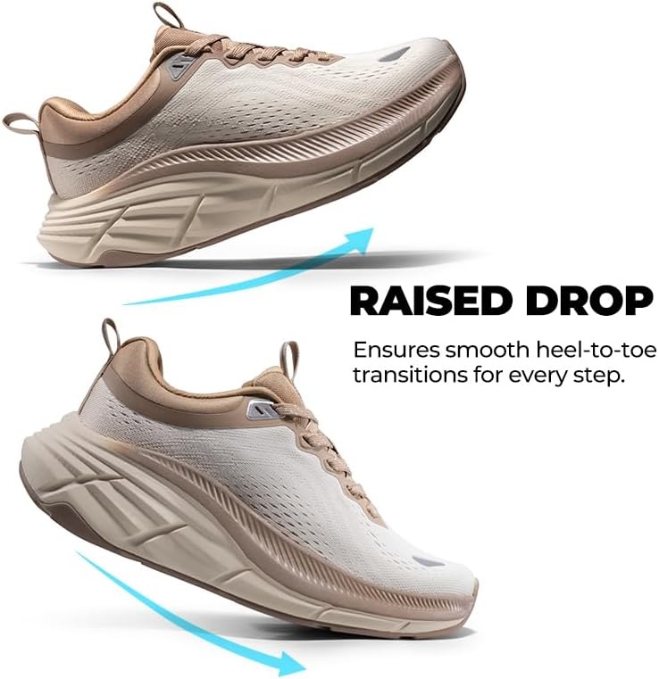 image:imageNORTIV 8 Womens Walking Shoes Running Tennis SneakersBeigeKhaki