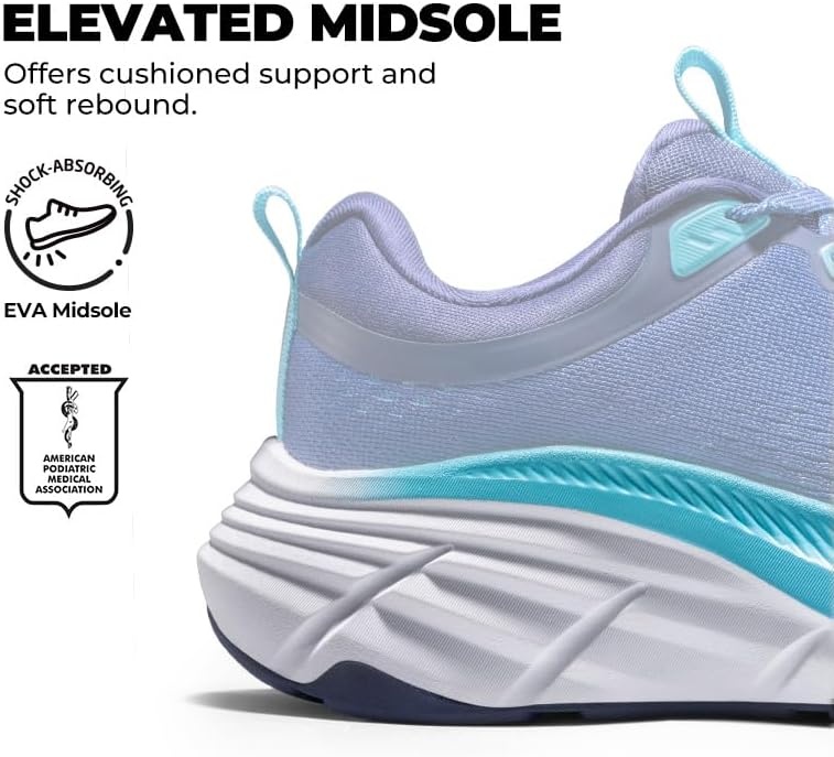 image:imageNORTIV 8 Womens Walking Shoes Running Tennis SneakersBlue