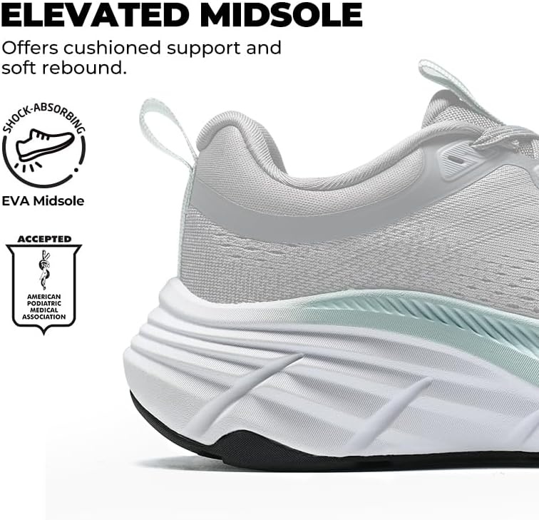 image:imageNORTIV 8 Womens Walking Shoes Running Tennis SneakersGrey