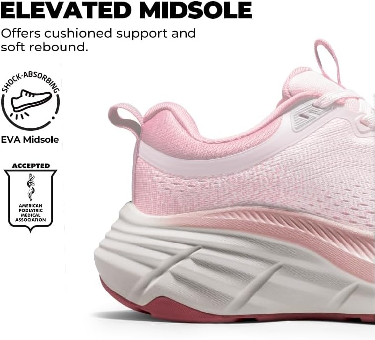 image:imageNORTIV 8 Womens Walking Shoes Running Tennis SneakersPink
