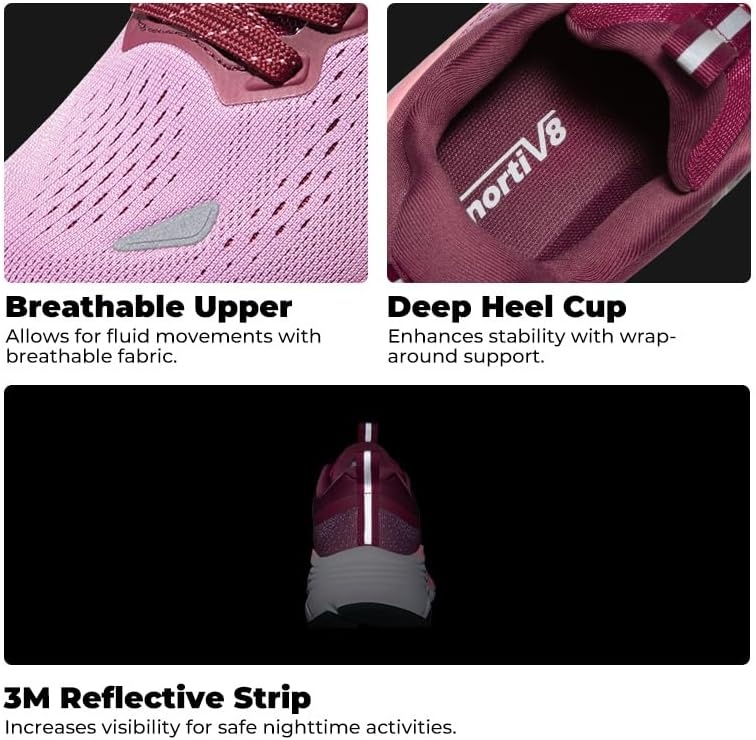 image:imageNORTIV 8 Womens Walking Shoes Running Tennis SneakersPurple