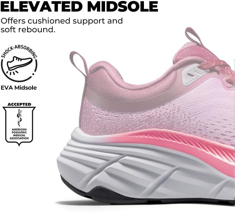 image:imageNORTIV 8 Womens Walking Shoes Running Tennis SneakersPurple