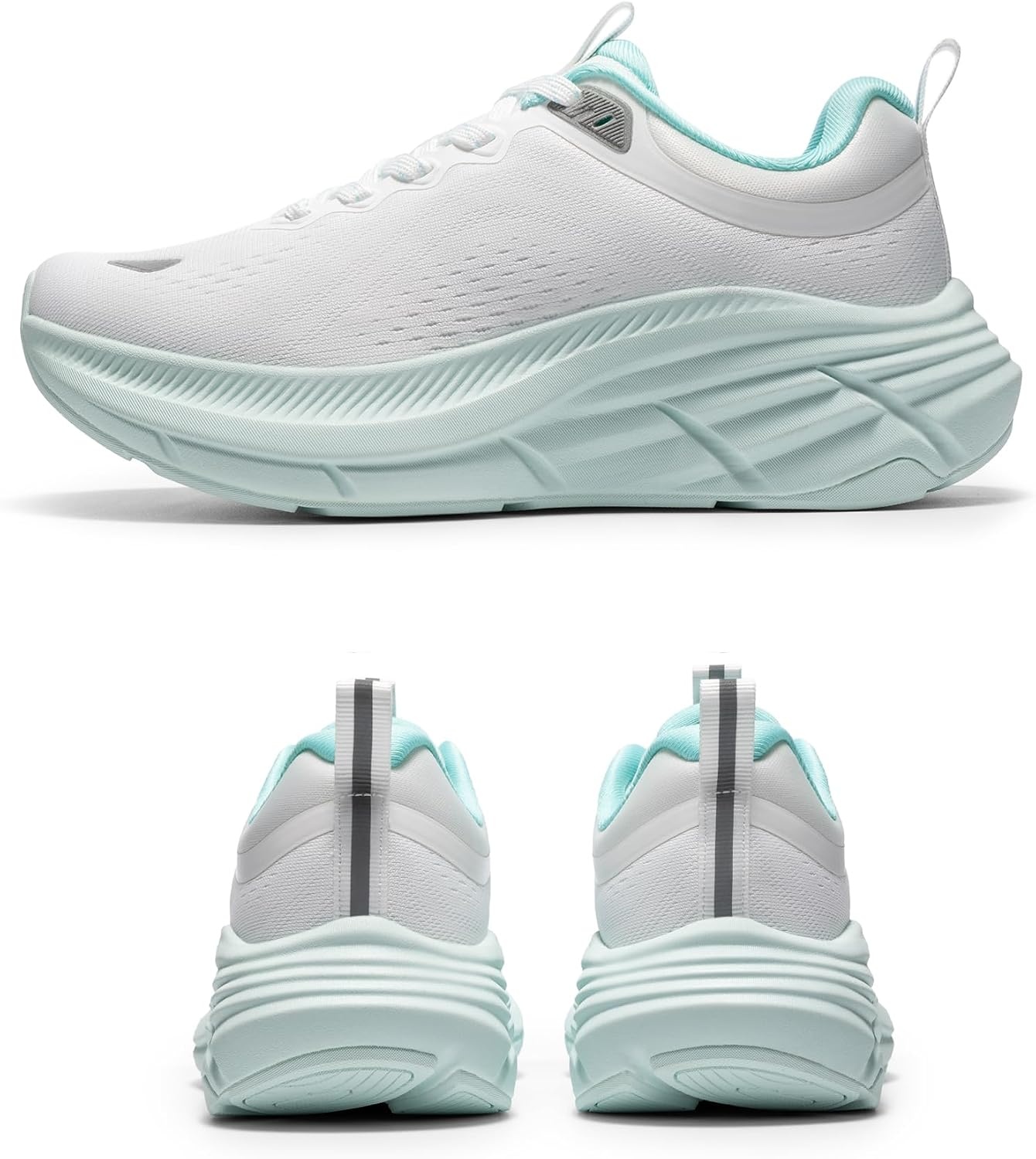image:imageNORTIV 8 Womens Walking Shoes Running Tennis SneakersWhiteBlue