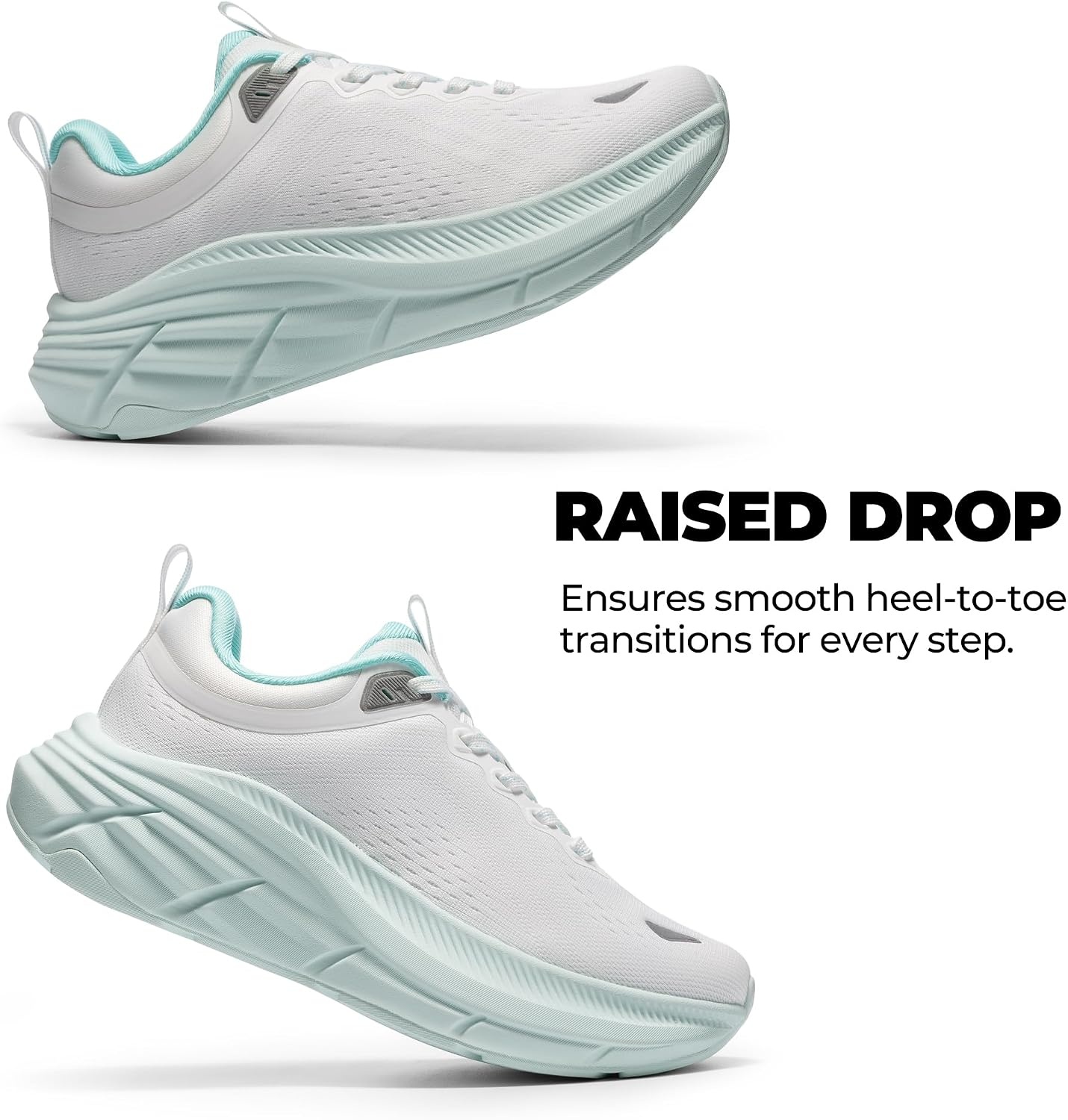 image:imageNORTIV 8 Womens Walking Shoes Running Tennis SneakersWhiteBlue