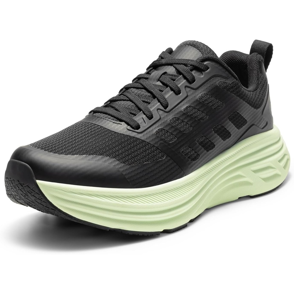 image:imageNORTIV 8 Mens Walking Running Tennis Shoes SneakersBlackGreen