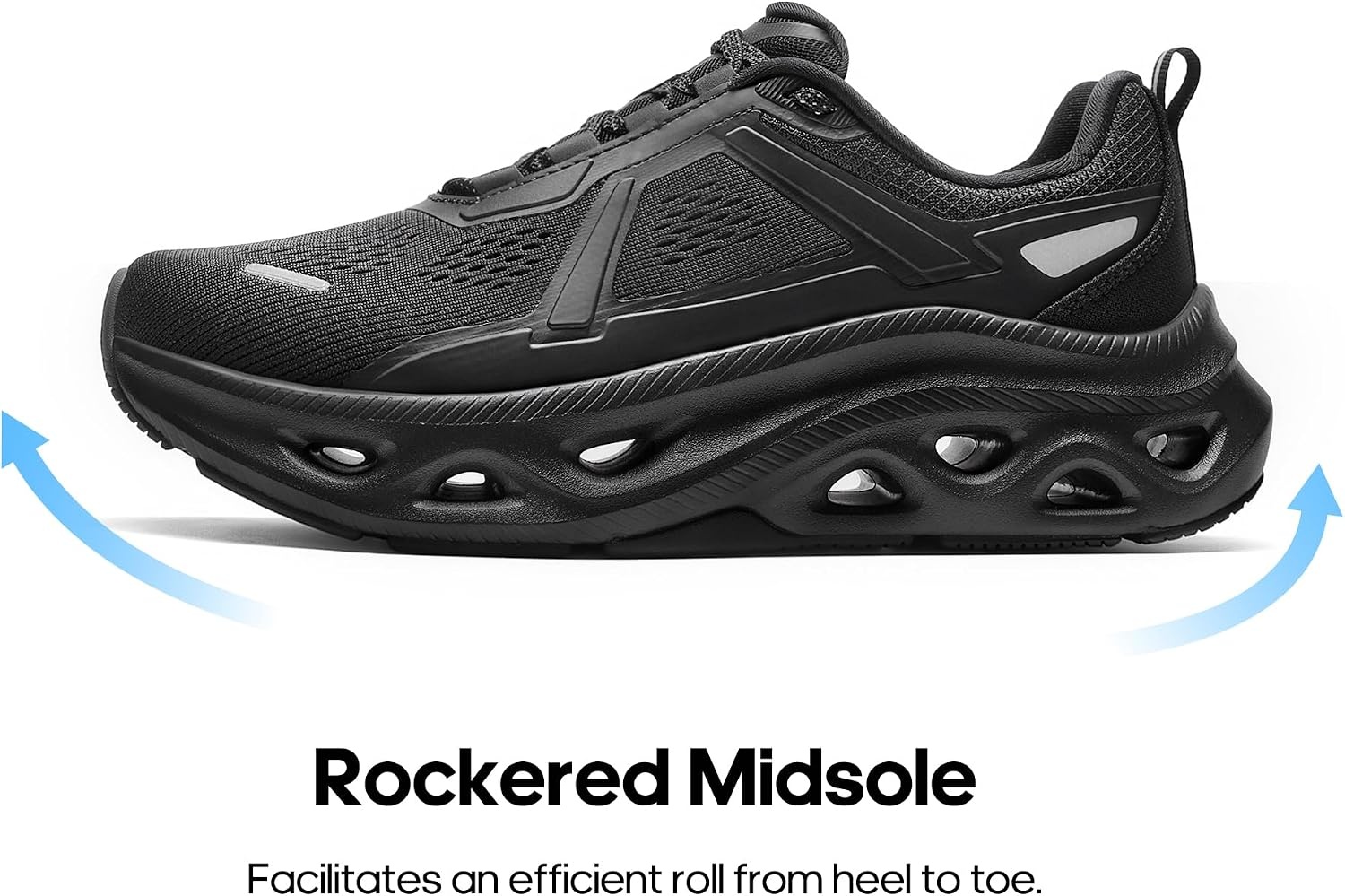 image:imageNORTIV 8 Womens Cushioned Walking Fashion SneakersAll Black