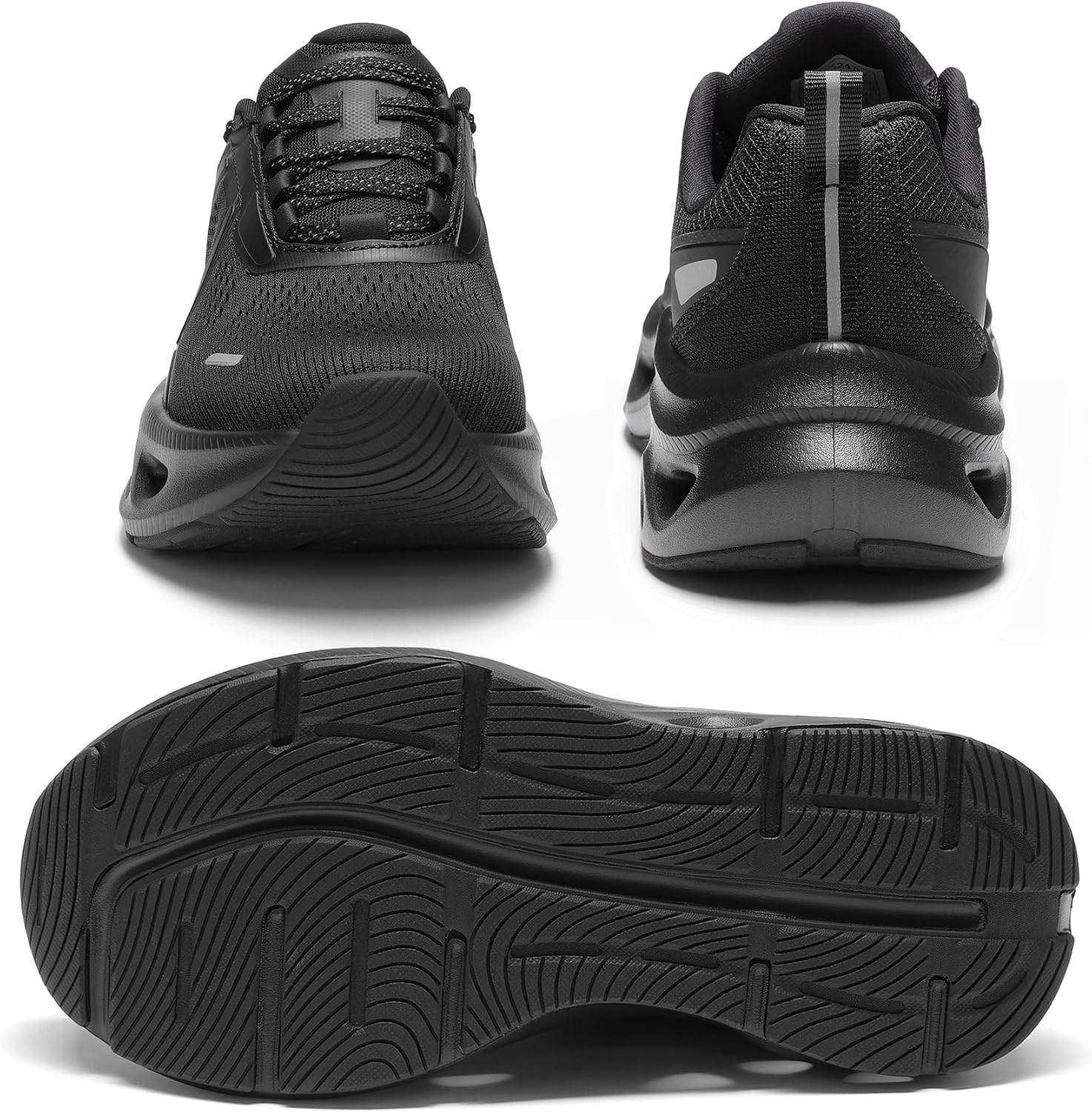 image:imageNORTIV 8 Womens Cushioned Walking Fashion SneakersAll Black