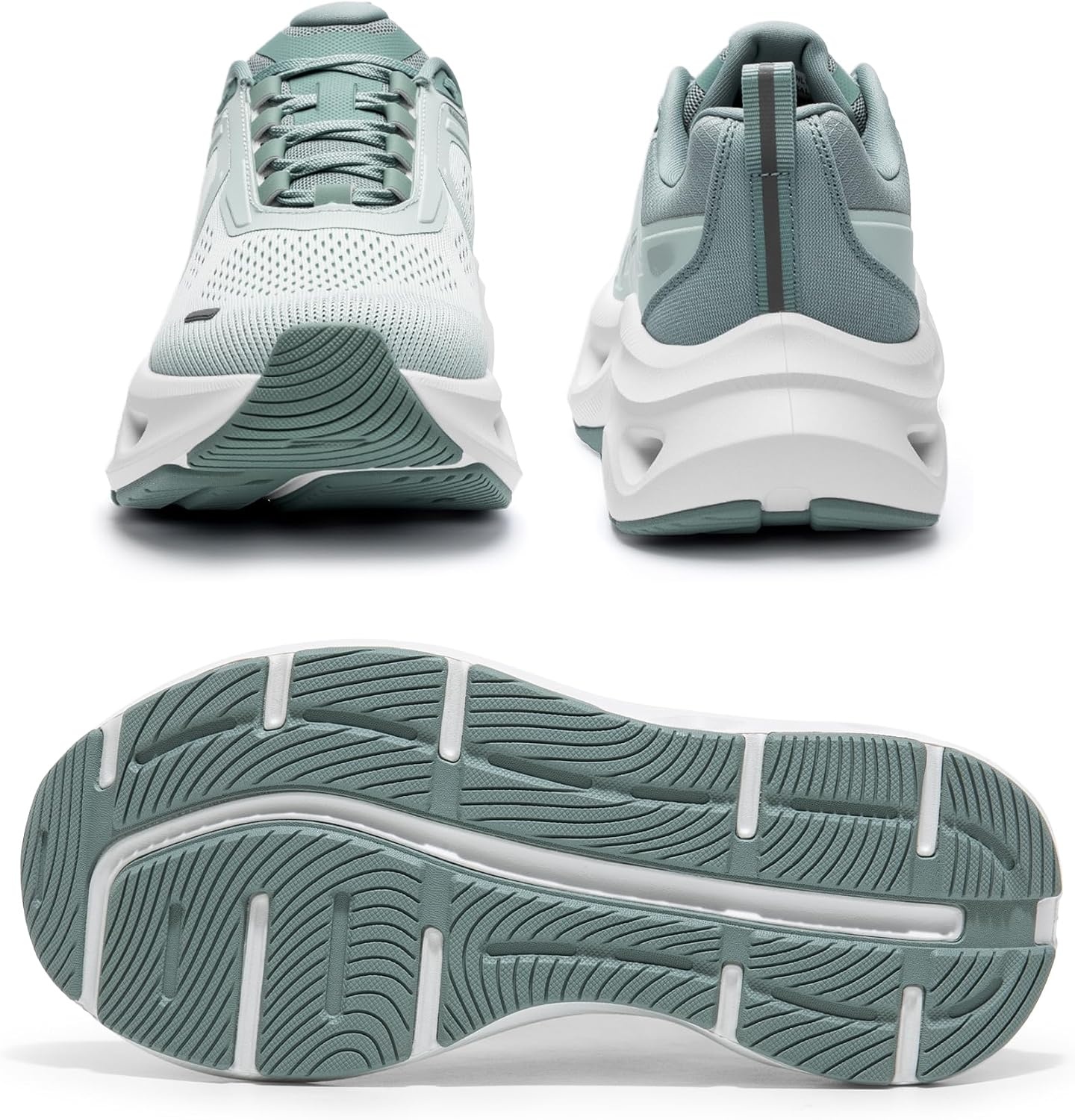 image:imageNORTIV 8 Womens Cushioned Walking Fashion SneakersLight Green