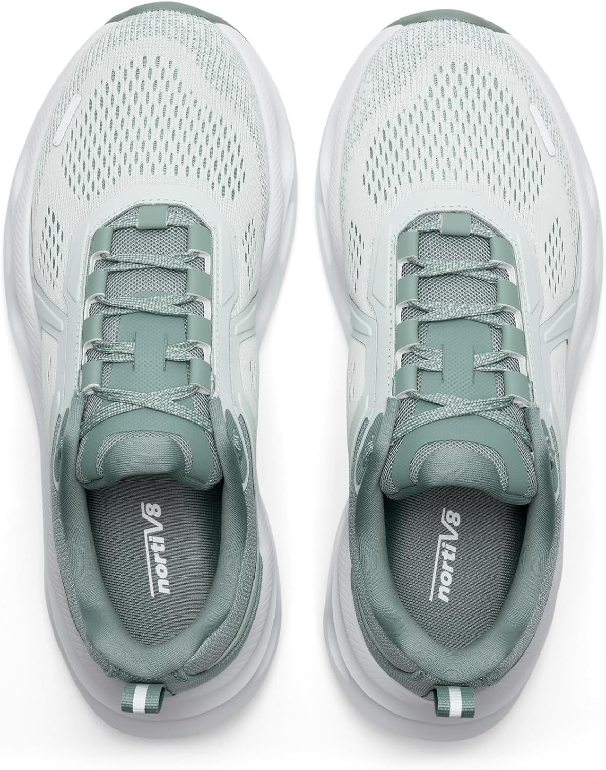 image:imageNORTIV 8 Womens Cushioned Walking Fashion SneakersLight Green